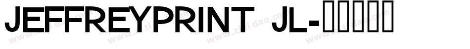 JeffreyPrint JL字体转换